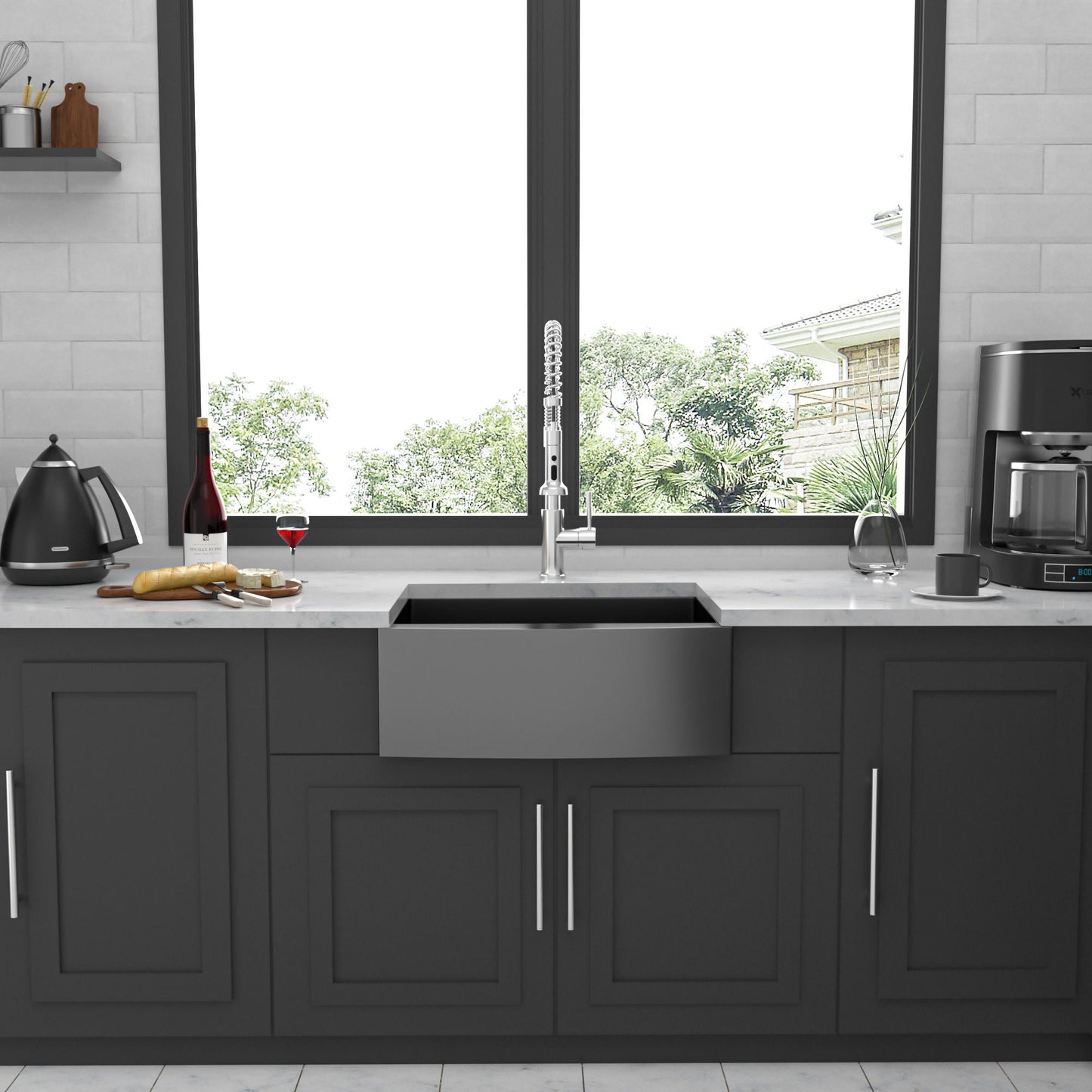 Farmhouse Apron Front Stainless Steel Sink