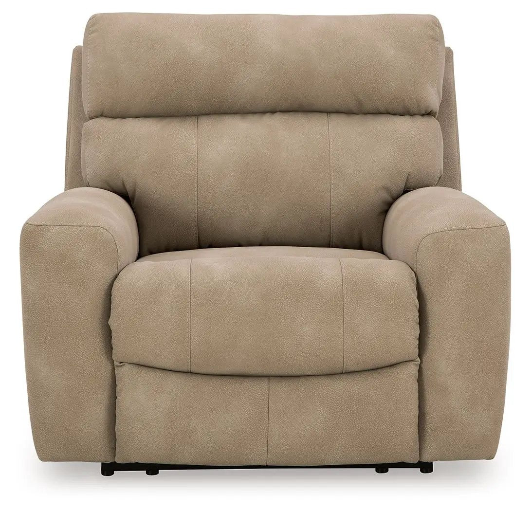 Next-Gen Durapella power recliner with adjustable headrest in beige by Unique Piece Furniture on Tampa Home & Garden Store