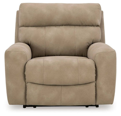Next-Gen Durapella power recliner with adjustable headrest in beige by Unique Piece Furniture on Tampa Home & Garden Store