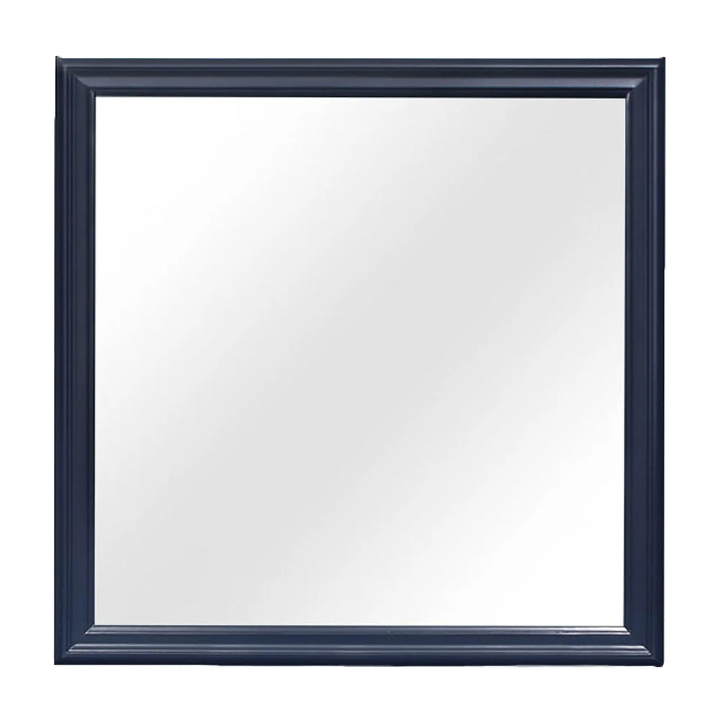 Charlston Mirror navy blue beveled frame on Tampa Home & Garden Store