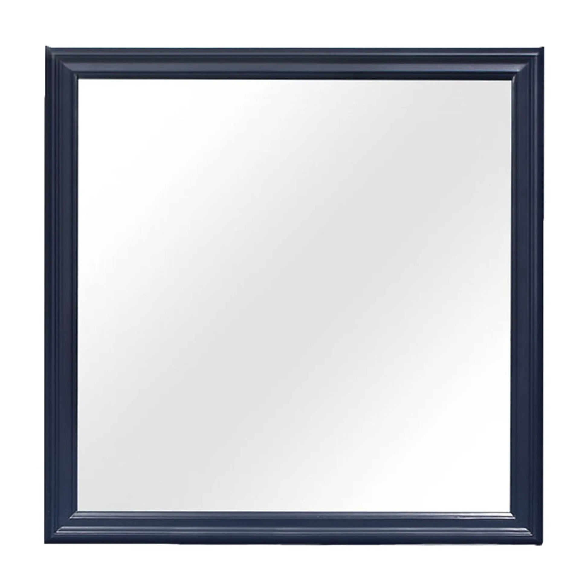 Charlston Mirror navy blue beveled frame on Tampa Home & Garden Store