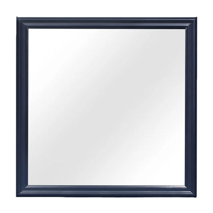 Charlston Mirror navy blue beveled frame on Tampa Home & Garden Store