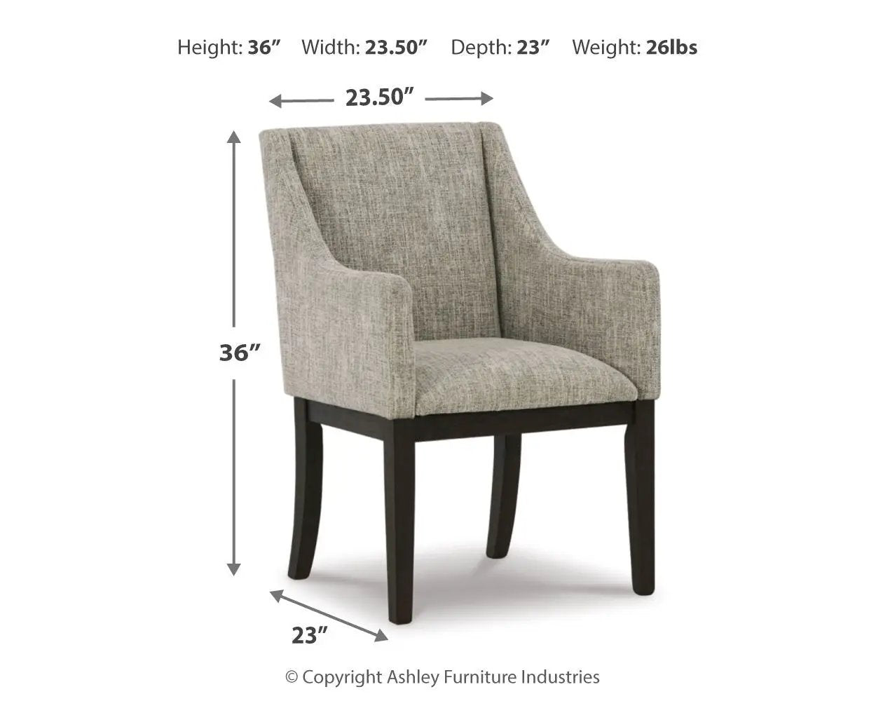 Burkhaus Dining UPH Arm Chair 2 Pack Beige