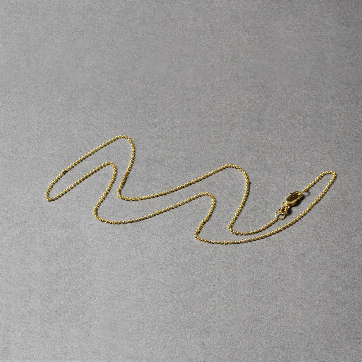 14k yellow gold diamond-cut rolo chain necklace 1.1mm on Tampa Home & Garden Store