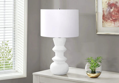 Ceramic Contemporary Table Lamp With Ivory Shade
