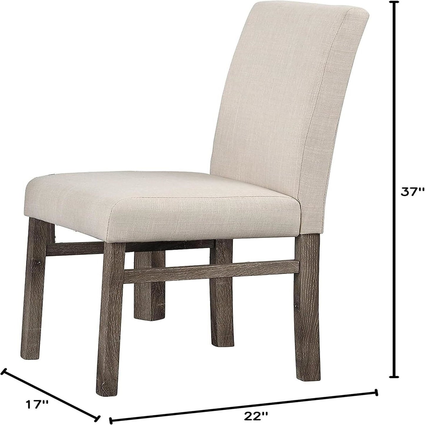Transitional Upholstered Dining Chair For Kitchen