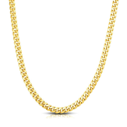 7.1mm 10k yellow gold classic Miami Cuban solid chain necklace on Tampa Home & Garden Store
