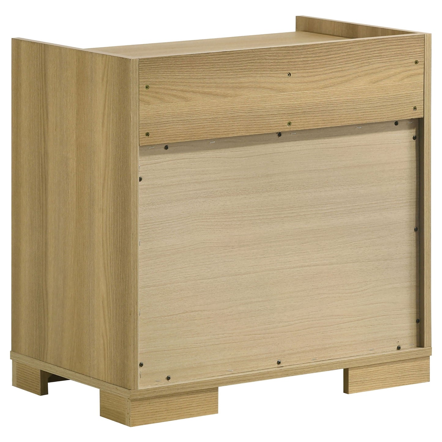 Lincoln Bedroom Set with LED Headboard, oak finish, 4-piece by HouseOfZazla on Tampa Home & Garden Store