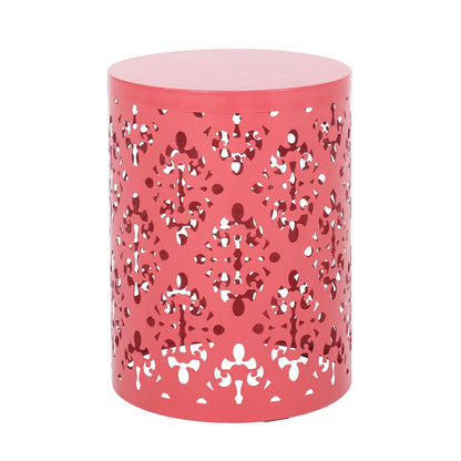 Modern Metal Outdoor End Table For The Patio