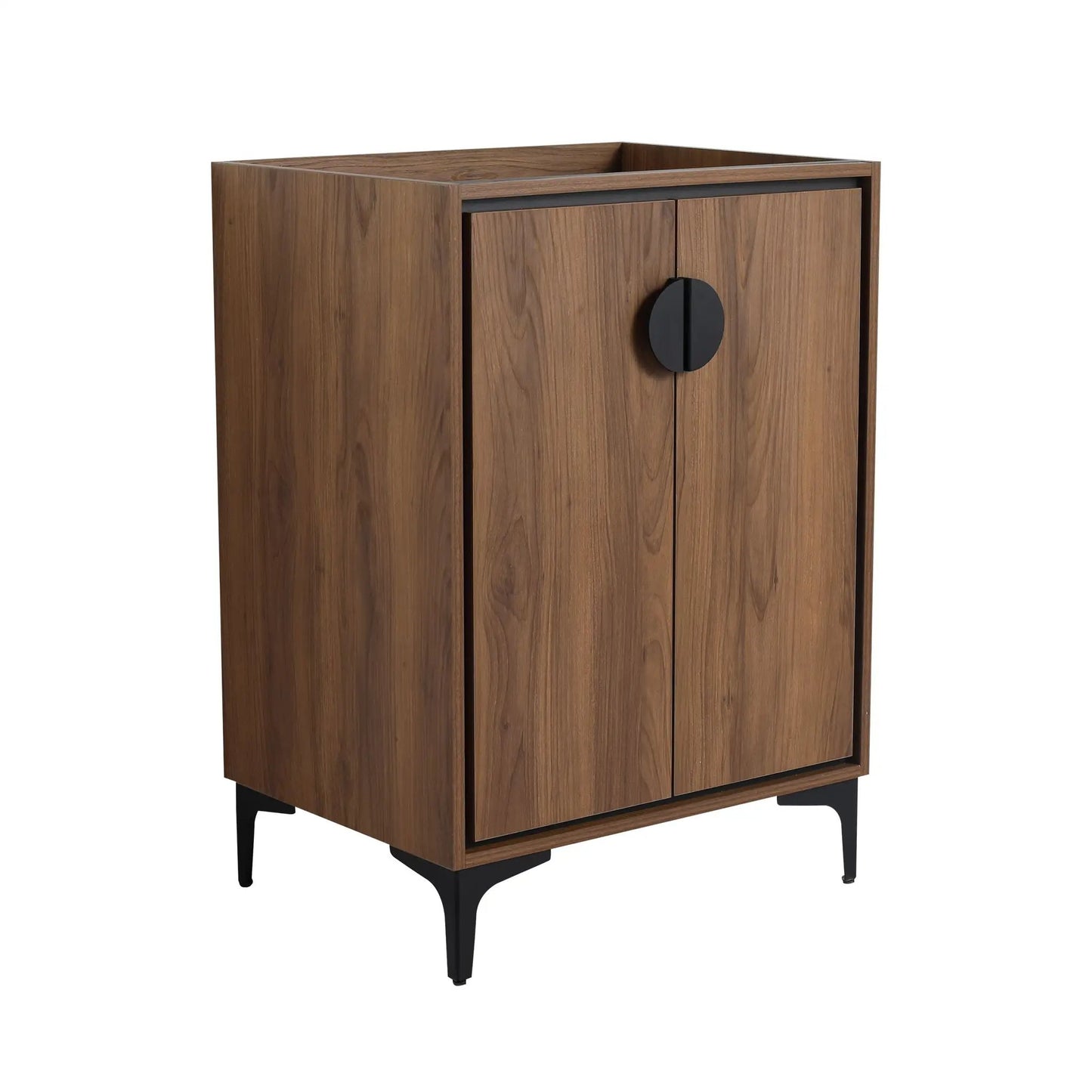 Vanity cabinet in brown engineered wood with soft closing doors by Unique Piece Furniture on Tampa Home & Garden Store