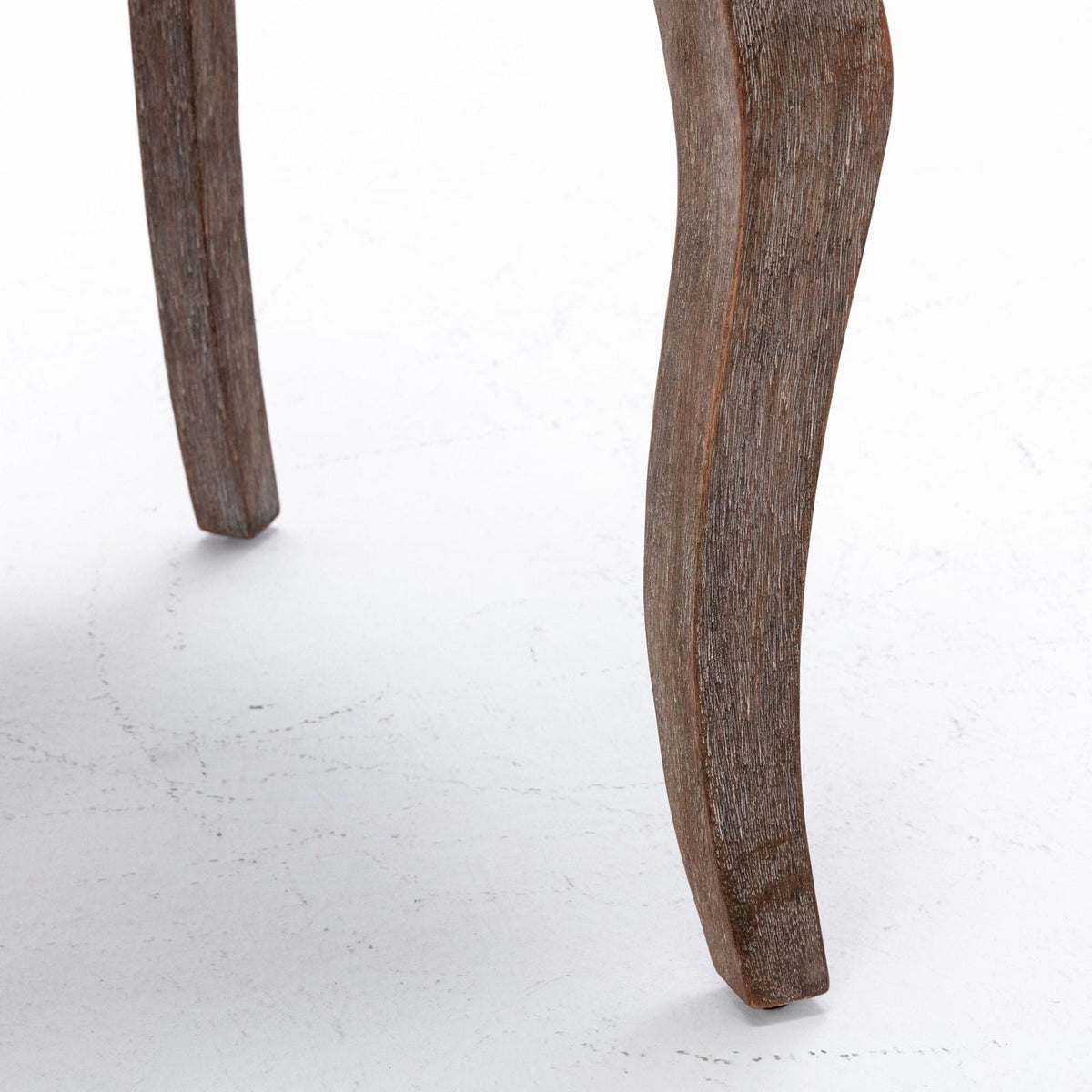Ultra Side Dining Chair set of 2 with curved wooden legs in rustic brown finish on Tampa Home & Garden Store