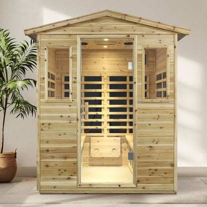 Four Person Far Infrared Old Fir Sauna Room