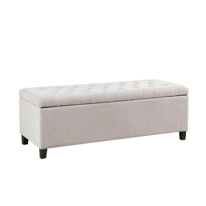 Tufted Top Storage Bench With Soft Close Lid