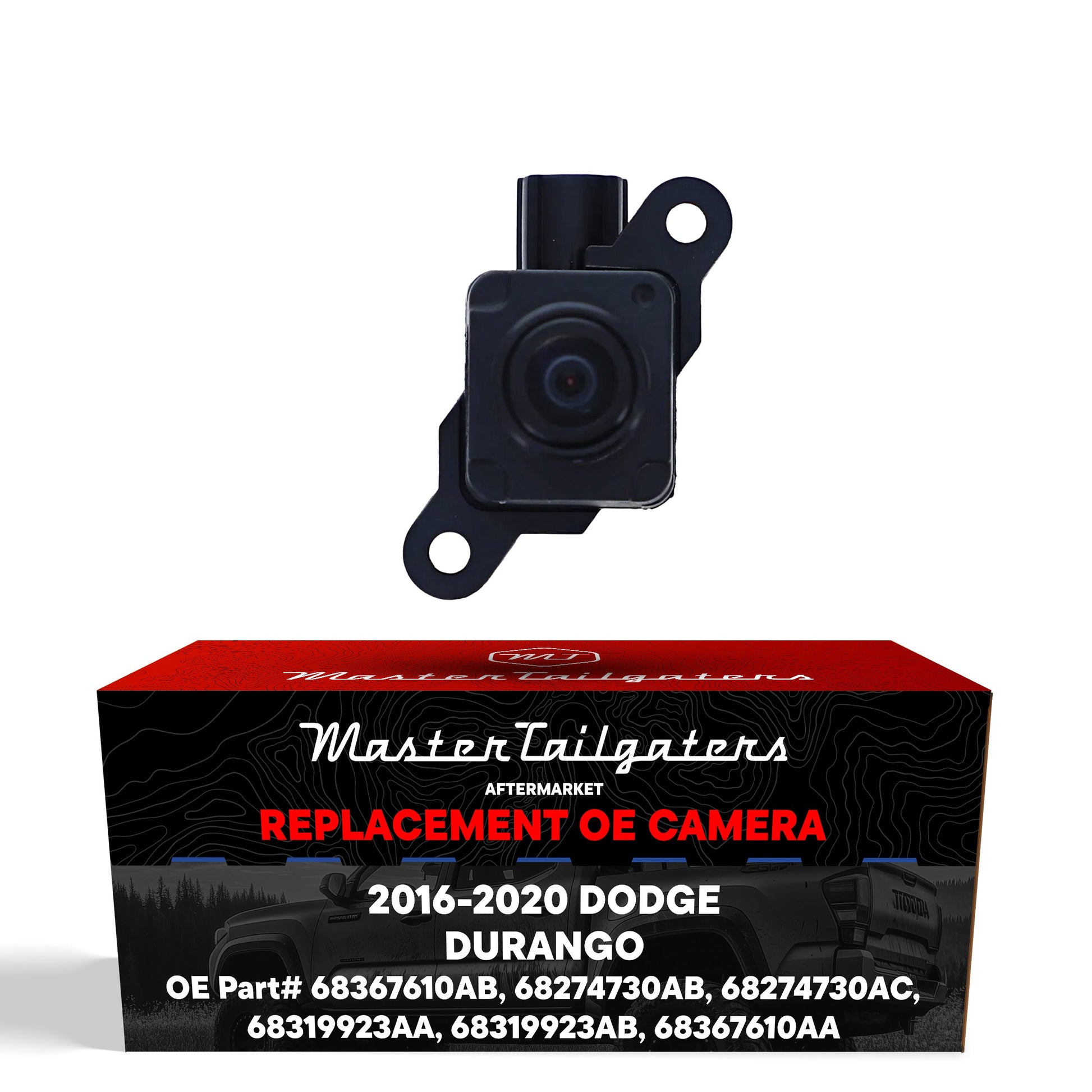 Master Tailgaters Dodge Durango OEM backup camera 2016-2020 with bracket, black housing on Tampa Home & Garden Store