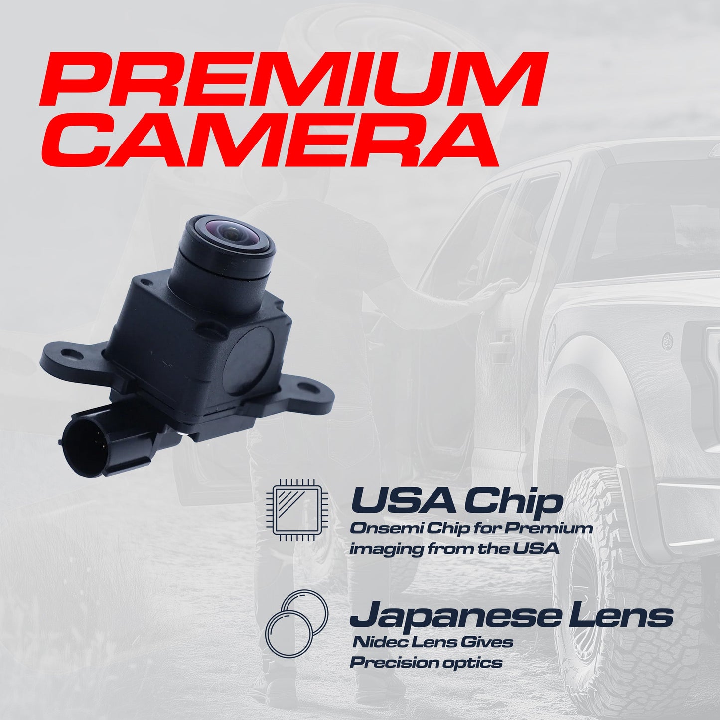Dodge Durango OEM backup camera Master Tailgaters black housing fits 2016–2020 on Tampa Home & Garden Store