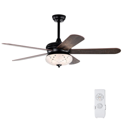 Ventilador de techo de 52 pulgadas con control remoto - Nogal