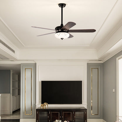 Ventilador de techo de 52 pulgadas con control remoto - Nogal