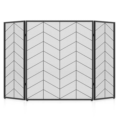 52 by 31 Inch Fireplace Screen with Mesh