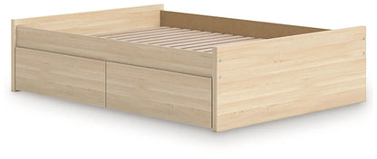 Onita Platform Bed storage bed in natural wood with slat base by Unique Piece Furniture on Tampa Home & Garden Store