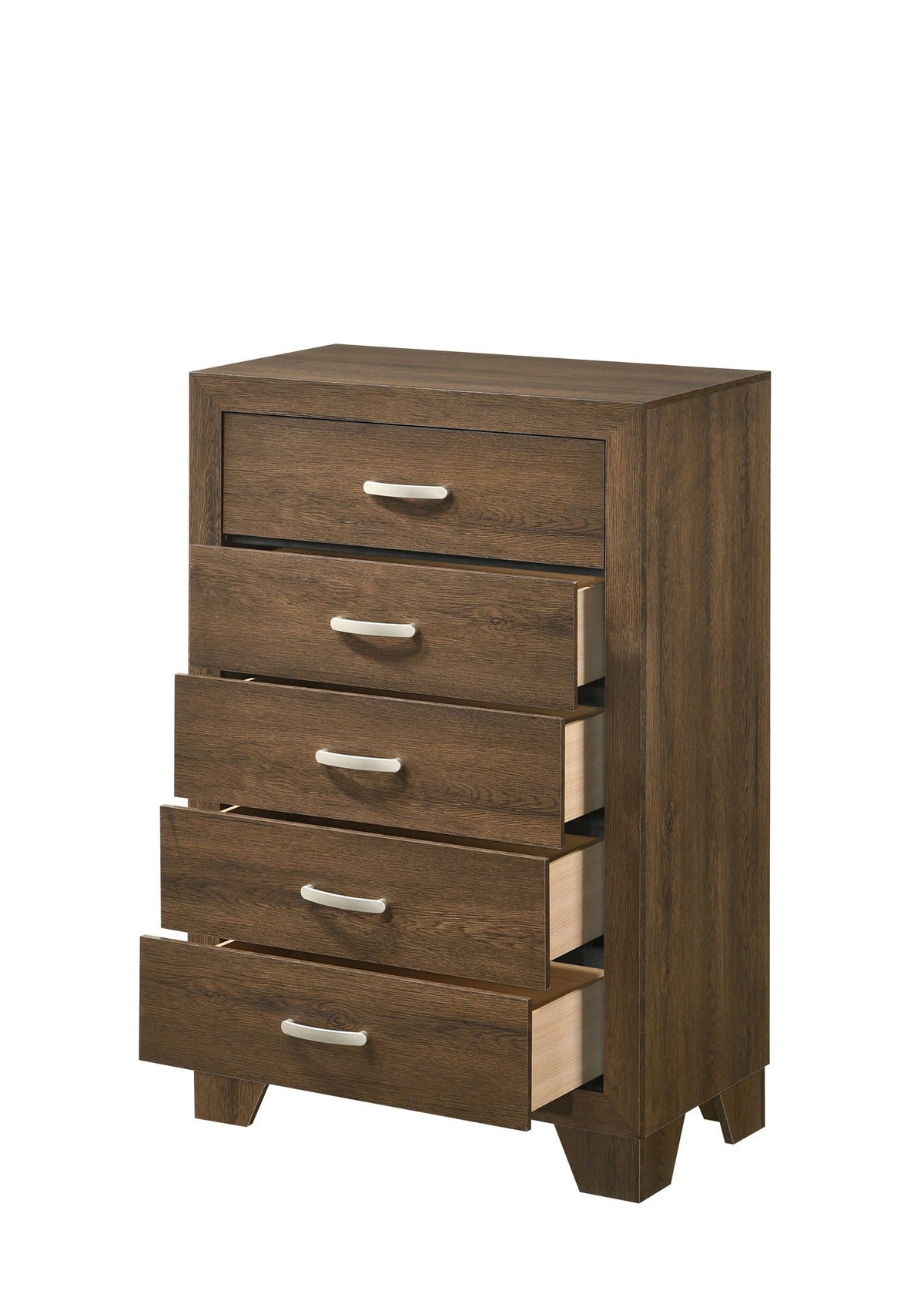 Miquell Elegant Design Chest walnut accent chest with silver drawer pulls and multiple drawers HouseOfZazla on Tampa Home & Garden Store