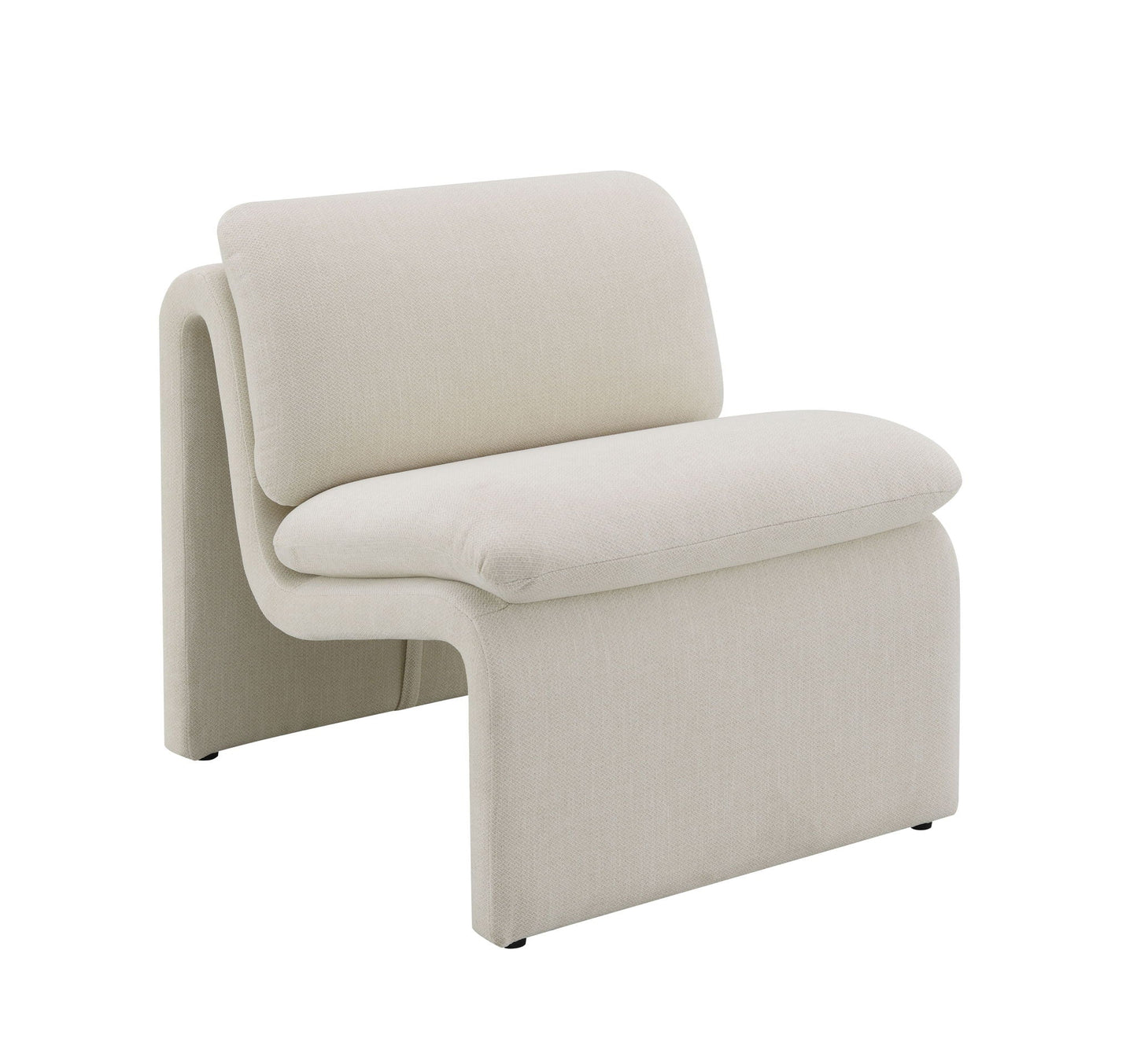 Jaeda Innovative Accent Chair in the Curved Shape