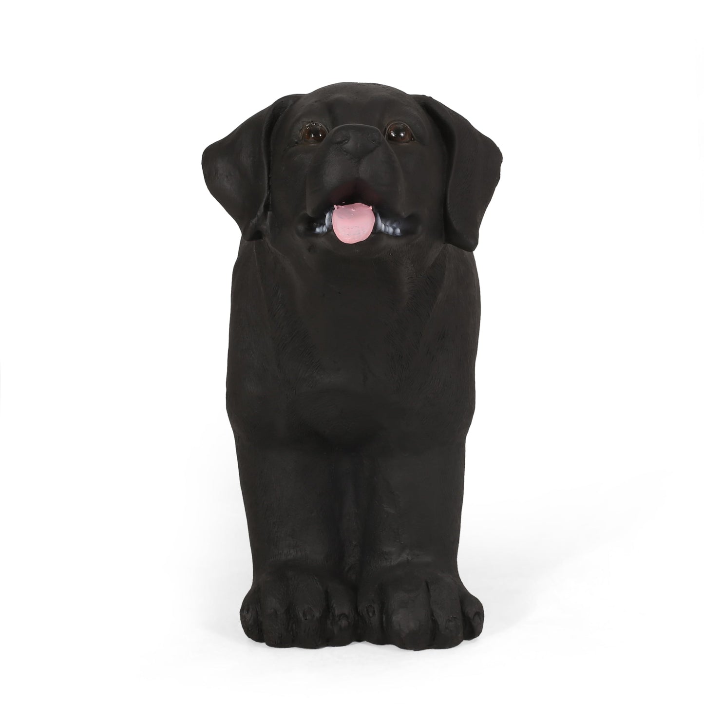 MGO Dog Bench Labrador design black matte outdoor bench by HouseOfZazla on Tampa Home & Garden Store