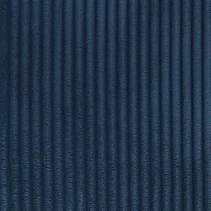 Bales Sectional upholstery fabric in deep blue ribbed texture close-up on Tampa Home & Garden Store