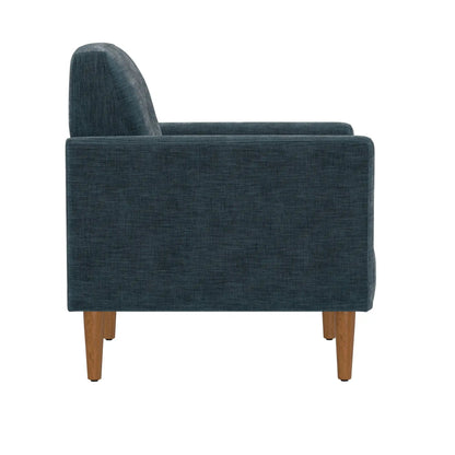 Accent Chair in Transitional Blue for Living Room