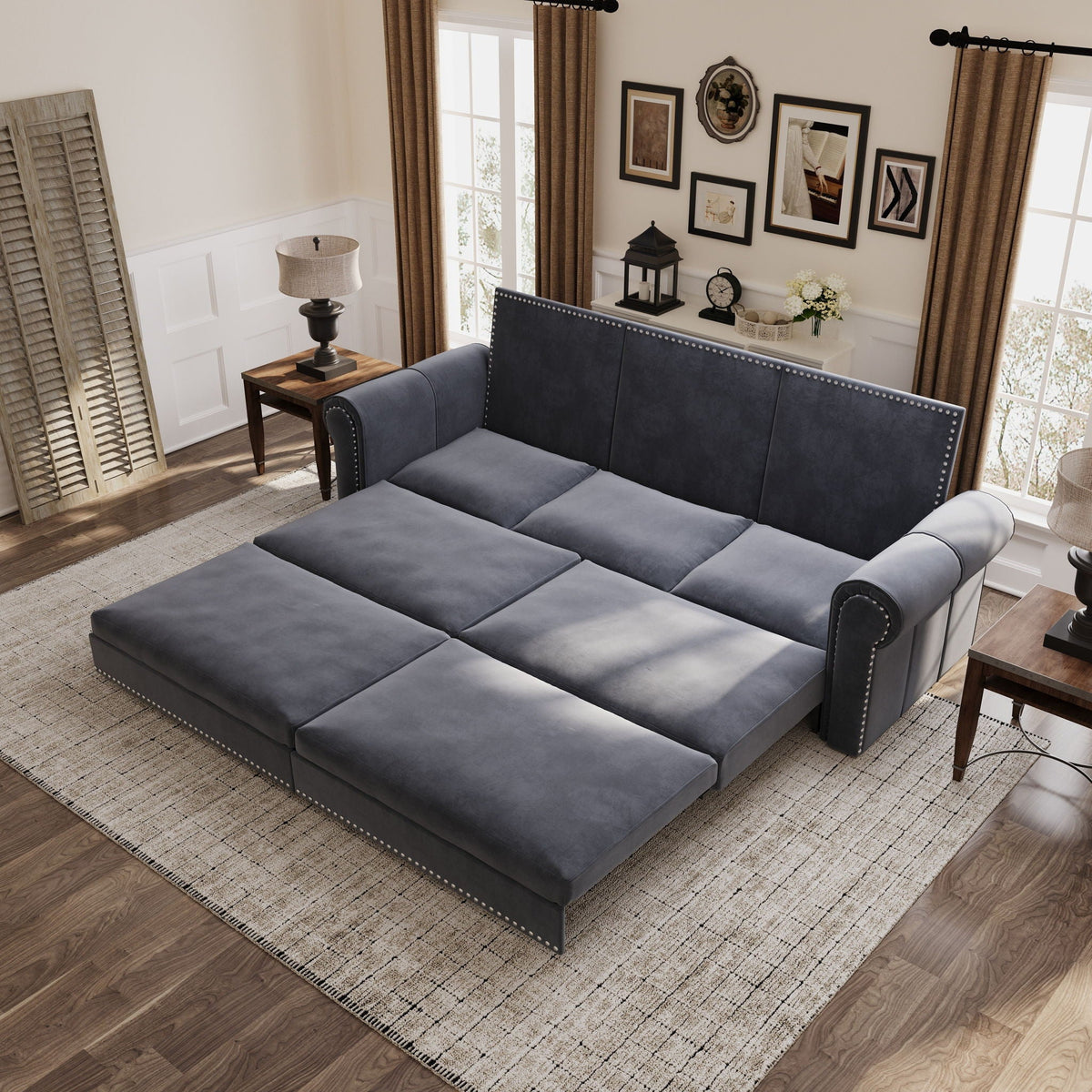 3 In 1 Convertible Sleeper and King Lounger