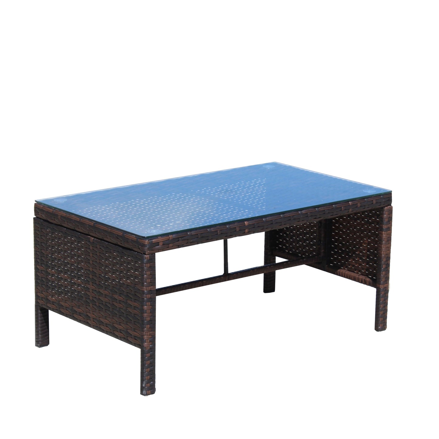 3 Piece Outdoor Wicker and Rattan Patio Set