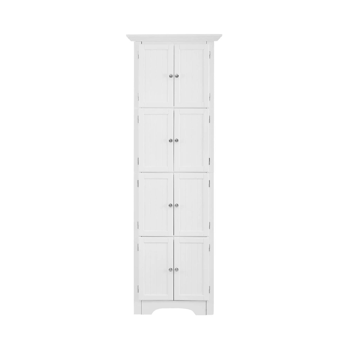 Tall Storage Cabinet with Doors and Four Shelves