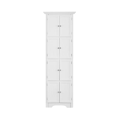 Tall Storage Cabinet with Doors and Four Shelves