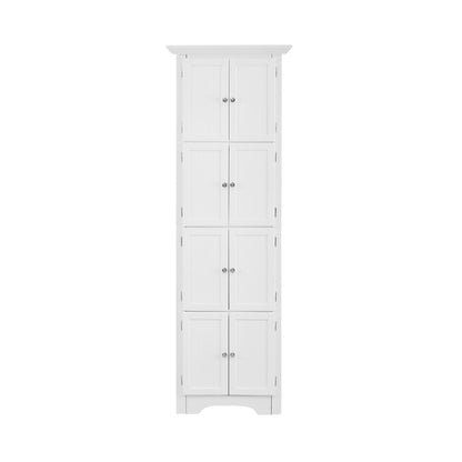 Tall Cabinet With 4 Shelves And Doors For Home