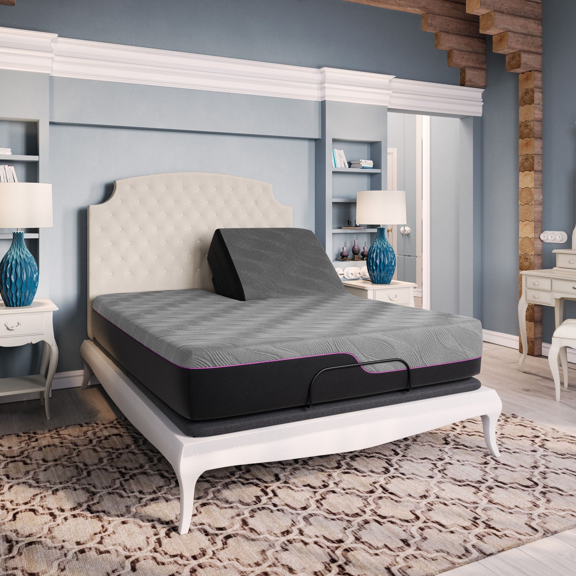 11in Renew Flex Head Cooling GelCare Memory Foam Mattress by HouseOfZazla on gray cover on Tampa Home & Garden Store