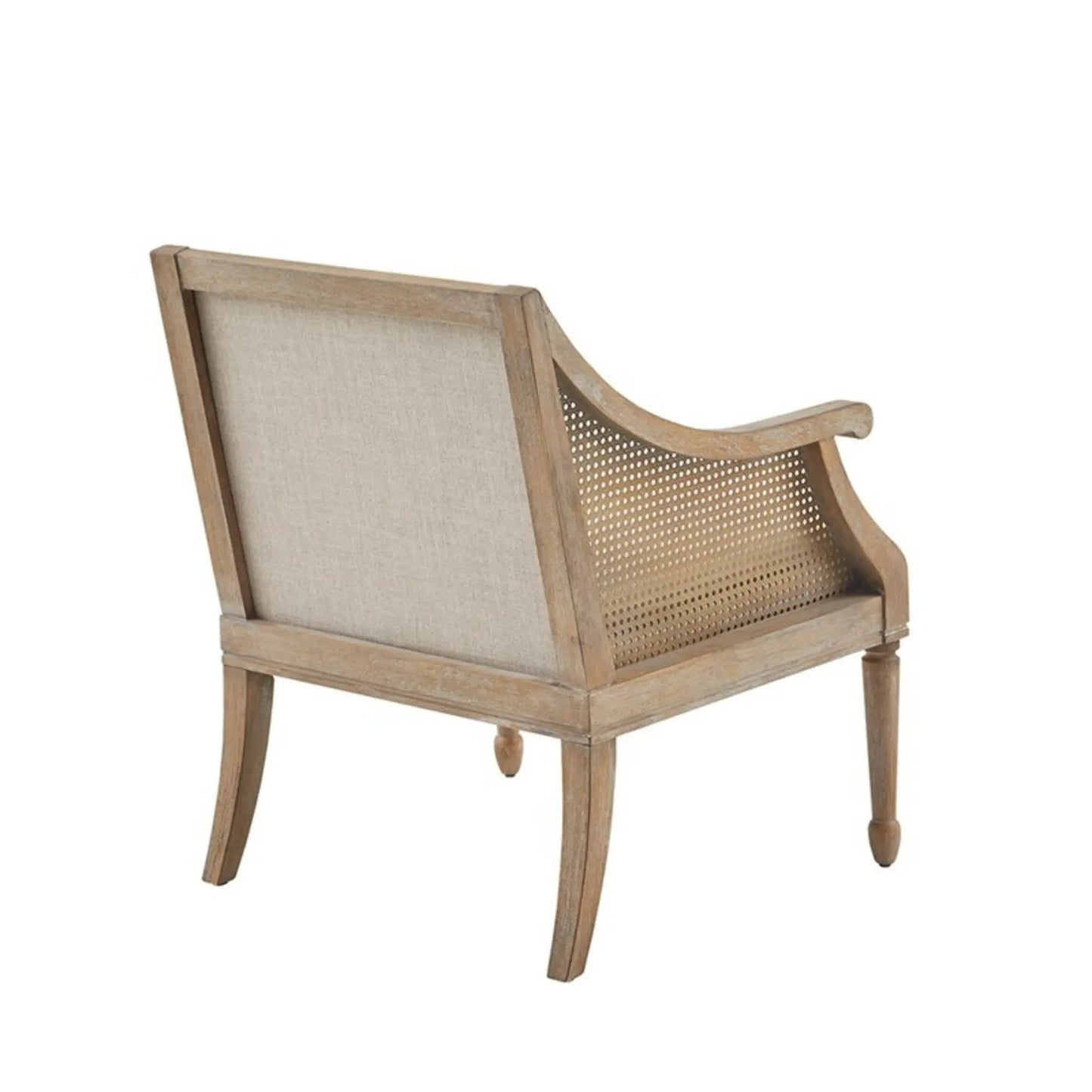 Transitional Cane Armchair and Cushion Natural