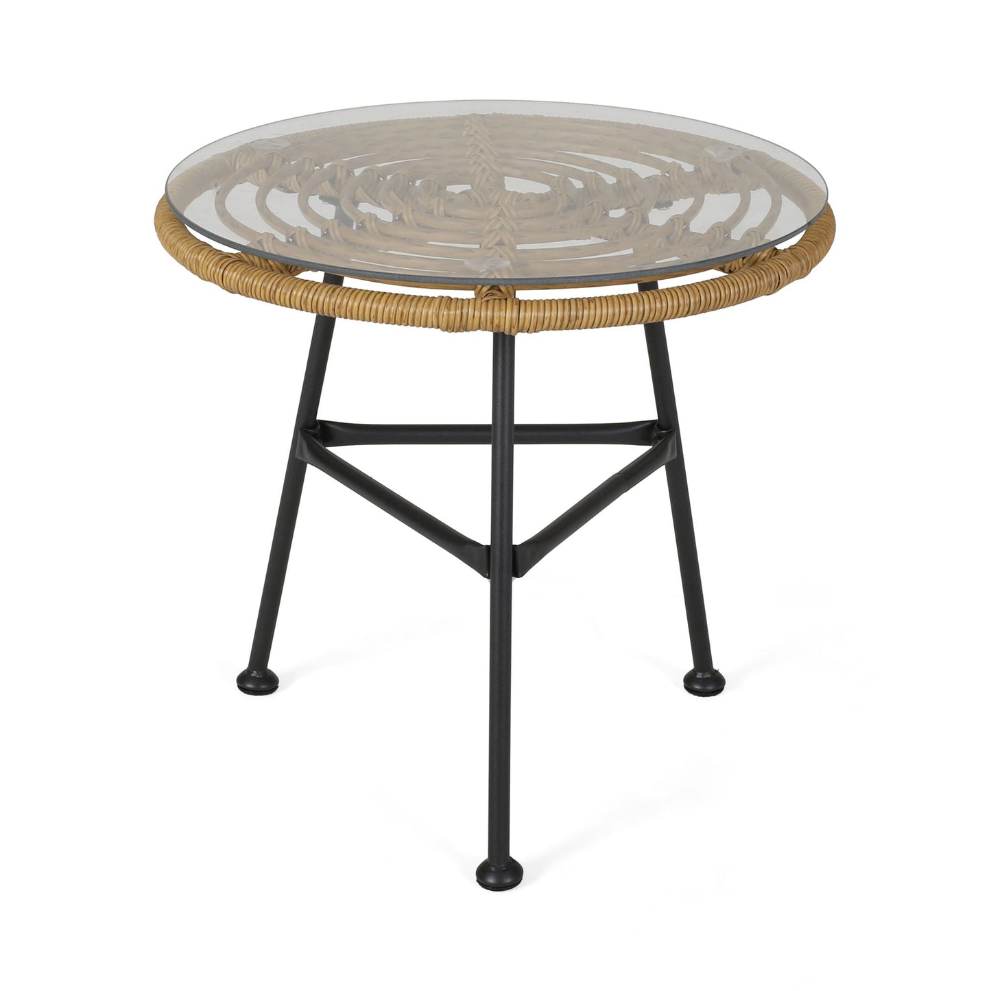 Petrichor Outdoor Side Table with Steel Frame