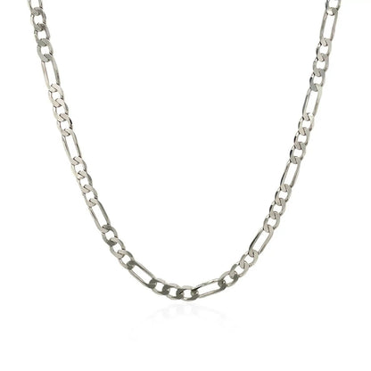 Necklace 3.0mm 14k white gold solid Figaro chain by Bids.com on Tampa Home & Garden Store