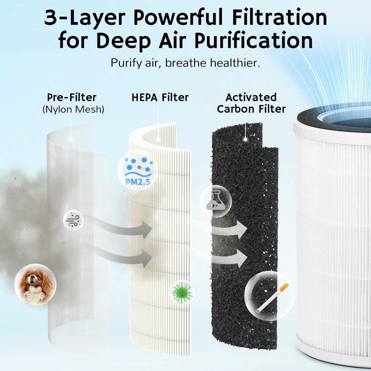 Purificador de aire y humidificador Ethereal Rain AEH300