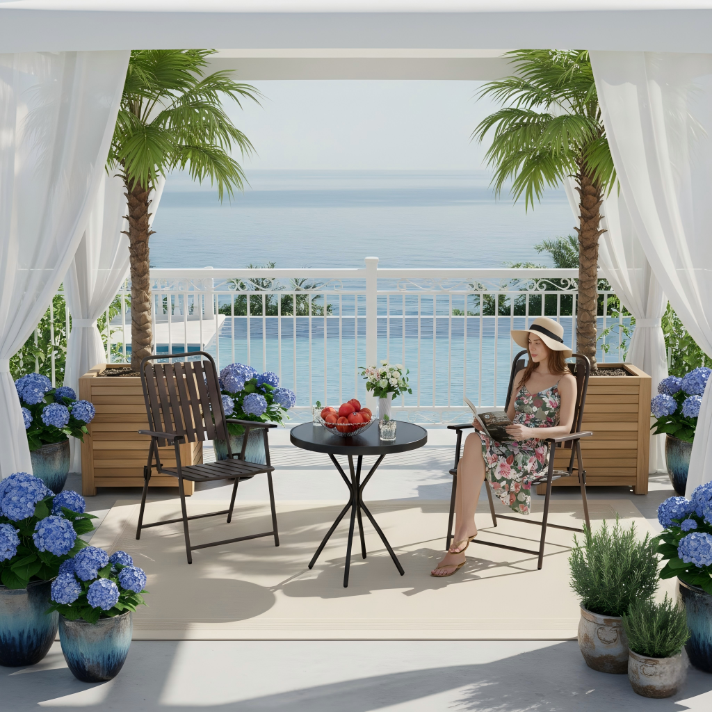 3 Piece Outdoor Patio Furniture and Glass Table
