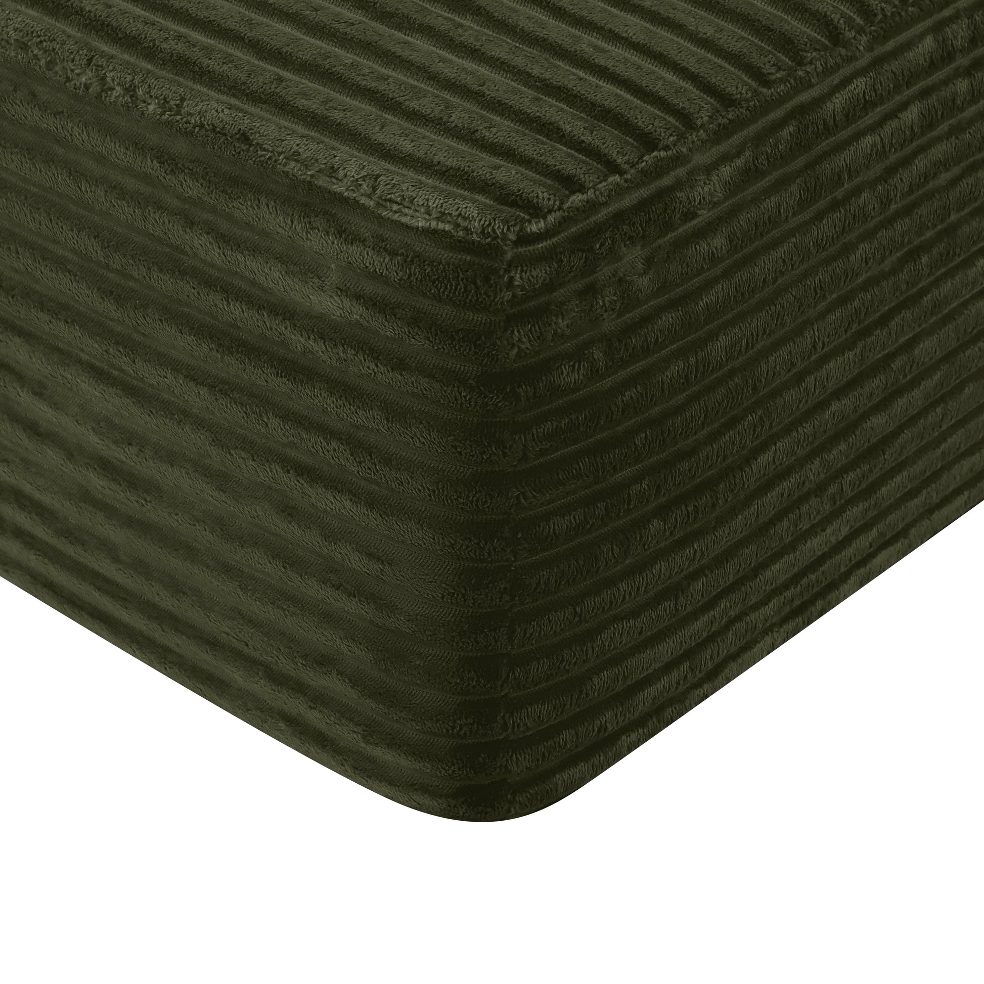 134 inch Cloud Sectional Sofa dark green upholstery close-up by HouseOfZazla on Tampa Home & Garden Store
