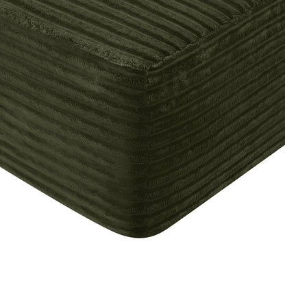 134 inch Cloud Sectional Sofa dark green upholstery close-up by HouseOfZazla on Tampa Home & Garden Store
