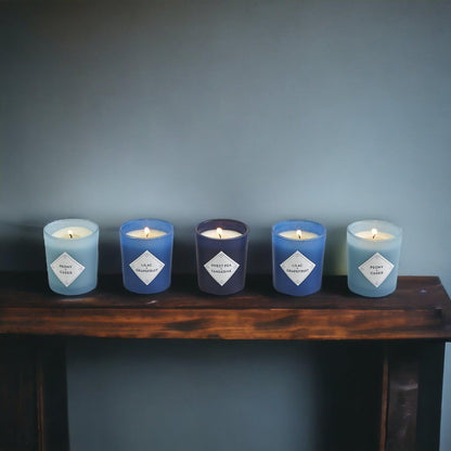 Mediterranean Blue Willow Candle Gift Set