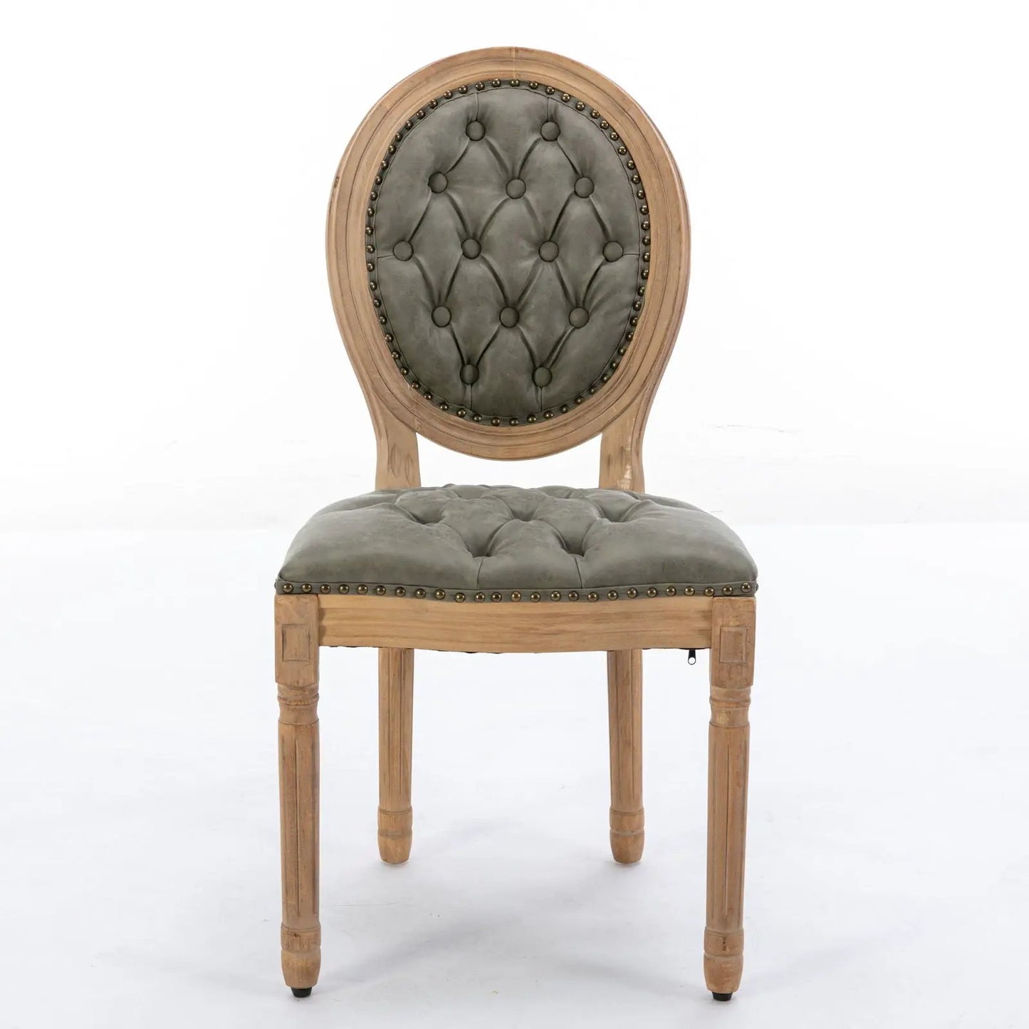French Style Solid Wood Dining Chair Nailhead