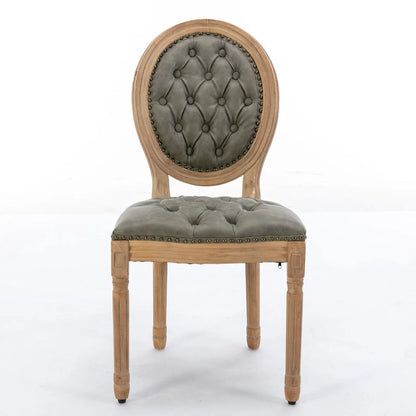 French Style Solid Wood Dining Chair Nailhead