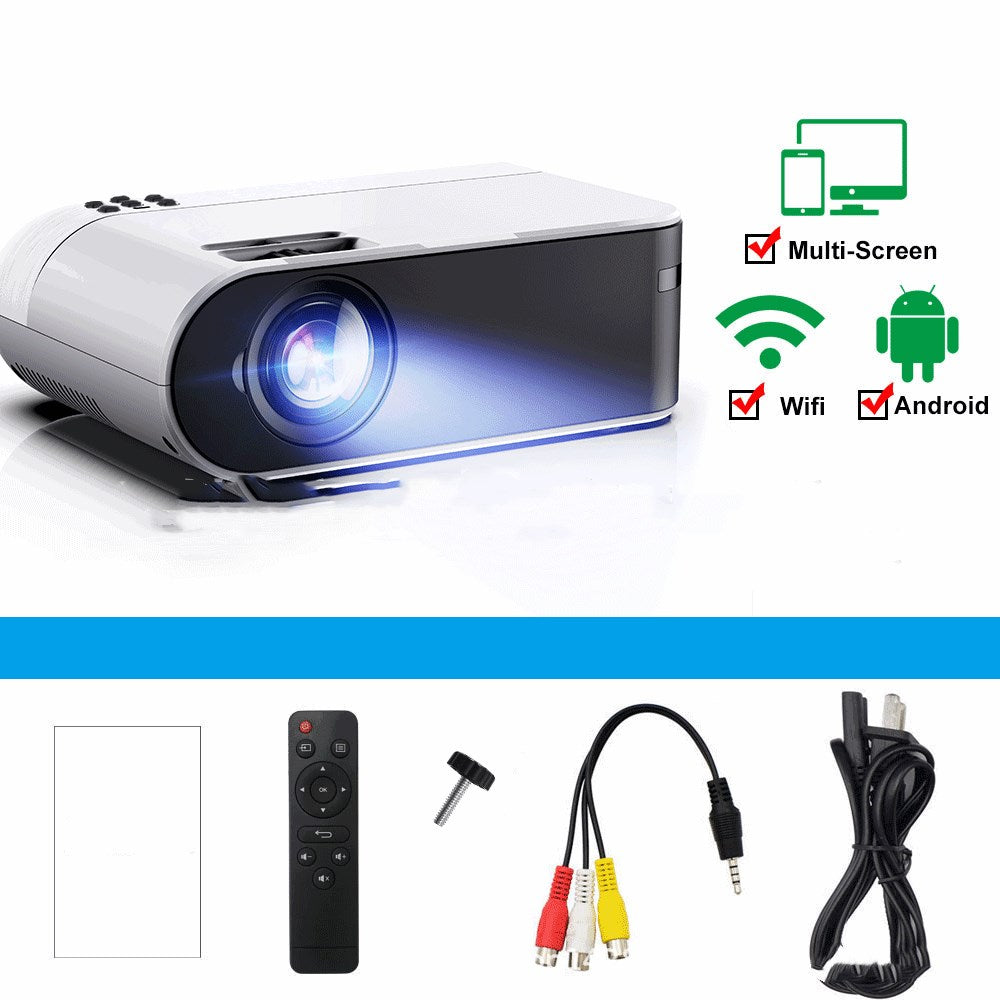 My Store portable mini projector white with remote and AV cables on Tampa Home & Garden Store