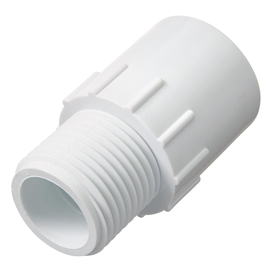 3/4 in Slip x MHT PVC Fitting white plastic adapter for underground irrigation Orbit Irrigation on Tampa Home & Garden Store