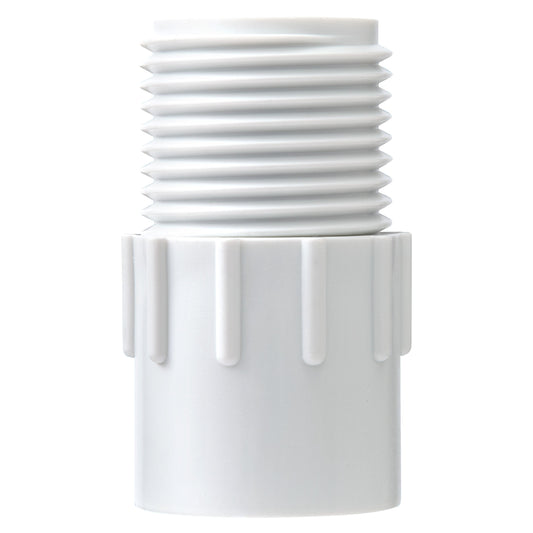 1/2 in slip x 3/4 in MHT PVC fitting white ridged body Orbit Irrigation on Tampa Home & Garden Store