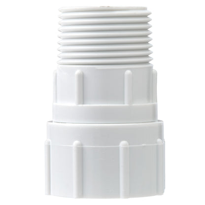 Orbit 3/4 in MPT x FHT PVC swivel fitting, white plastic underground irrigation component on Tampa Home & Garden Store