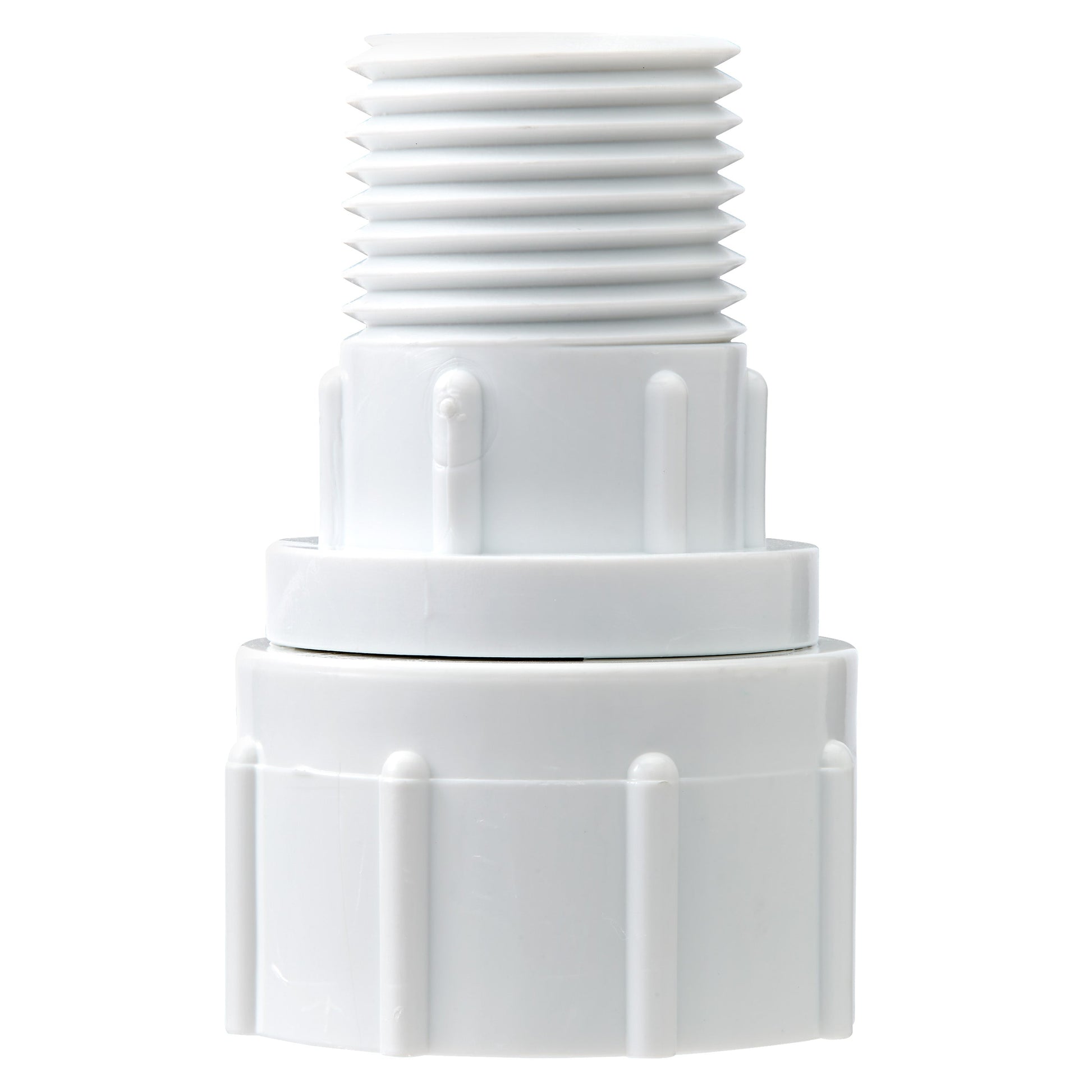 Orbit Irrigation 1/2 in MPT x 3/4 in FHT PVC swivel connector, white plastic irrigation on Tampa Home & Garden Store
