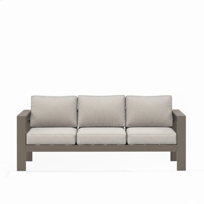 All Weather Patio Sofa and Plush Seat Cushions